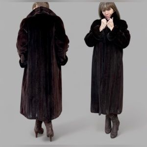 Genuine Super Soft Vintage 90s Sheared and Natural Ranch Mink Fur Coat